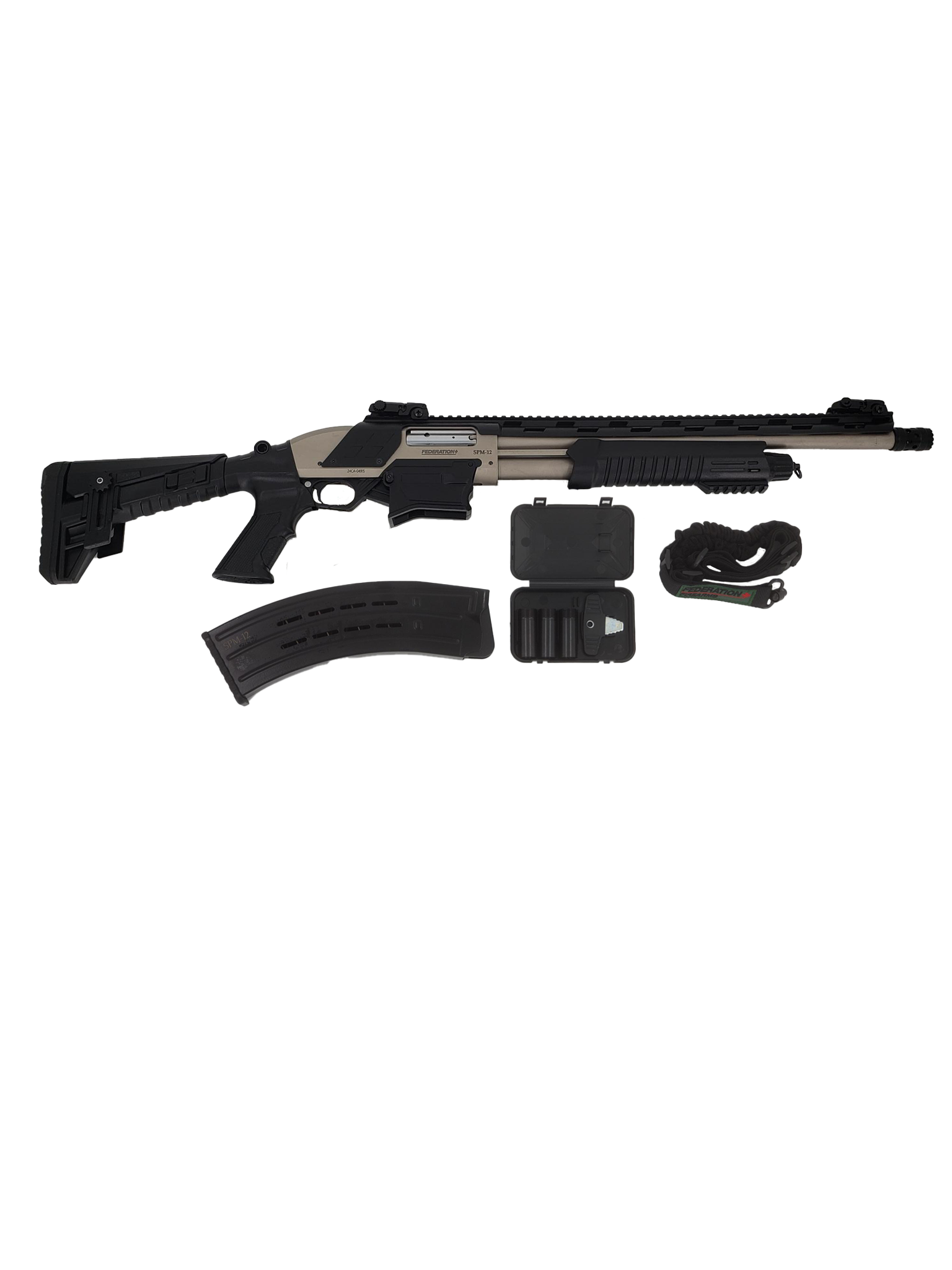Federation Firearms SPM-12, 12ga 3" magazine-fed pump action shotgun. Marine. - Image 2