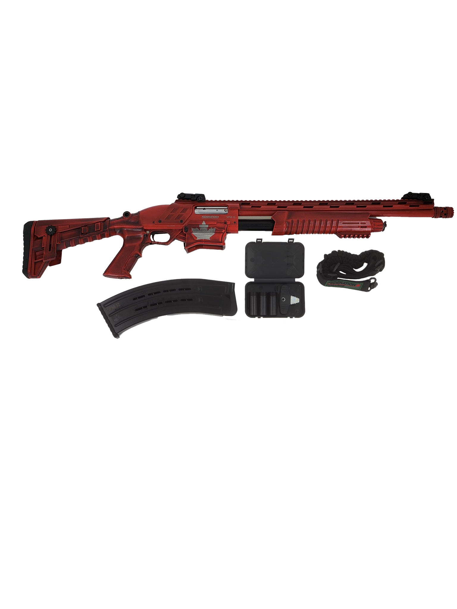 Federation Firearms SPM-12, 12ga 3" magazine-fed pump action shotgun. Canadian Cerakote. - Image 2